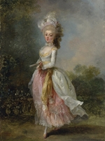 Schall, Jean-Frédéric - Portrait of Marie-Madeleine Guimard, called Mademoiselle Guimard, ballerina of the Paris Opera