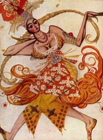 Bakst, Léon - Costume design for the ballet The Firebird (L'oiseau de feu) by I. Stravinsky