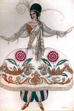 Bakst, Léon - Costume design for the ballet Sleeping Beauty by P. Tchaikovsky