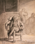 Daumier, Honoré - Music Lover
