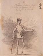 Goya, Francisco, de - Claudio Ambrosio Surat, Known as the Living Skeleton