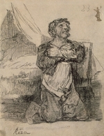 Goya, Francisco, de - He's Saying His Prayers