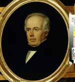 Zaryanko, Sergei Konstantinovich - Portrait of the engraver Fyodor Iordan (1800-1883)