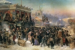 Makovsky, Konstantin Yegorovich - Shrove-tide Fete on Admiralty Square in St Petersburg