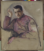 Serov, Valentin Alexandrovich - Portrait of Sergei Dyagilev (1872-1929)