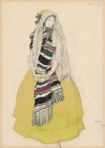 Bakst, Léon - Costume design for the ballet Les Papillons by Robert Schumann
