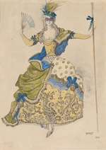 Bakst, Léon - Costume design for the ballet Sleeping Beauty by P. Tchaikovsky