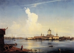 Bogolyubov, Alexei Petrovich - View of the Smolny Convent in Saint Petersburg