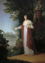Borovikovsky, Vladimir Lukich - Portrait of Darya Alexeevna Derzhavina