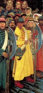Ryabushkin, Andrei Petrovich - They are Coming! (Moscovites Watching the Entry of a Foreign Embassy into Moscow at the End of the XVII Century)