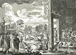Rothgiesser, Christian Lorenzen - Boozing (Illustration from Travels to the Great Duke of Muscovy and the King of Persia by Adam Olearius)