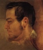 Briullov, Karl Pavlovich - Portrait of the composer Mikhail I. Glinka (1804-1857)