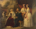 Stieler, Joseph Karl - Family portrait of Joseph, Duke of Saxe-Altenburg