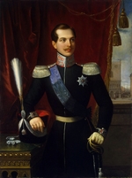 Schiavoni, Natale - Portrait of the Crown prince Alexander Nikolayevich (1818-1881)