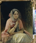 Neff, Timofei Andreyevich - Portrait of Grand Duchess Maria Nikolaevna of Russia, Duchess of Leuchtenberg (1819-1876)