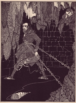 Clarke, Harry - Illustration for the story The Cask of Amontillado by Edgar Allan Poe