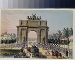 Anonymous - Triumphal arch in Saint Petersburg (Album of Marie Taglioni)