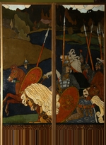 Bilibin, Ivan Yakovlevich - Volga Svyatoslavich and his army