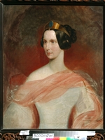 Briullov, Karl Pavlovich - Portrait of Empress Alexandra Fyodorovna (Charlotte of Prussia), Emperor's Nicholas I. wife (1798-1860)