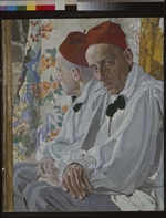 Golovin, Alexander Yakovlevich - Portrait of the stage producer Vsevolod Meyerhold (1874-1940)