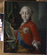 Losenko, Anton Pavlovich - Portrait of Grand Duke Pavel Petrovich (1754-1801) as child