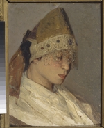 Nesterov, Mikhail Vasilyevich - A Girl with Kokoshnik