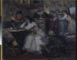Surikov, Vasili Ivanovich - Tsarevna Xenia Godunova before the portrait her dead bridegroom