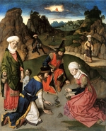 Bouts, Dirk - The Last Supper altarpiece: The Gathering of Manna (right wing)