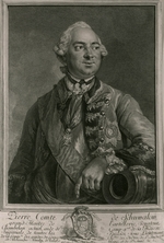 Schmidt, Georg Freidrich - Portrait of the Field Marshal Count Pyotr Ivanovich Shuvalov (1711-1762)