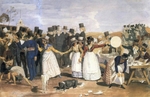 Ivanov, Alexander Andreyevich - An October Holiday in Rome near Ponte Milvio
