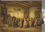 Hasenclever, Johann Peter - Hieronymus Jobs Teaching (From the Series Jobsiada)