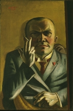 Beckmann, Max - Self-Portrait with a Cigarette