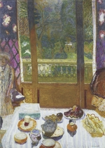 Bonnard, Pierre - Dining Room Overlooking the Garden (The Breakfast Room)
