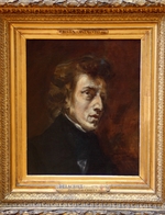 Delacroix, Eugène - Portrait of Frédéric Chopin (1810-1849)