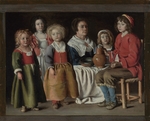 Le Nain, Mathieu - A Woman and Five Children