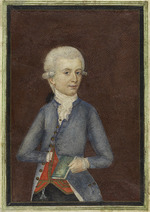 Della Croce, Johann Nepomuk - Portrait of the composer Wolfgang Amadeus Mozart (1756-1791)