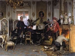 Werner, Anton von - In the Troops' Quarters outside Paris