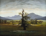 Friedrich, Caspar David - Solitary Tree (Village Landscape in Morning Light)