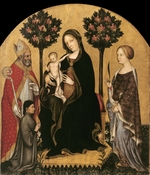 Gentile da Fabriano - Mary Enthroned with the Child, Saints and a Donor