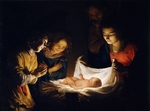 Honthorst, Gerrit, van - The Adoration of the Christ Child