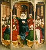 Multscher, Hans - The descent of the Holy Spirit (Pentecost). The Wings of the Wurzach Altar