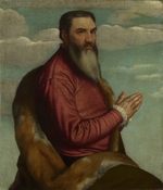 Moretto da Brescia, Alessandro - Praying Man with a Long Beard