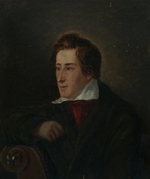 Oppenheim, Moritz Daniel - Portrait of the poet Heinrich Heine (1797-1856)