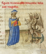 Anonymous - Zoroaster with two demons (Miniature from Pseudo-Aristotle Secretum Secretorum)