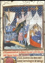 Anonymous - Saint Louis died during his second crusade in Tunis (From the Chroniques de France ou de St Denis)