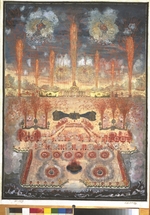 Anonymous - Fireworks and illumination on Juny 16, 1744 in Moscow