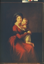 Vigée Le Brun, Louise Élisabeth - Portrait of Princess Alexandra Golitsyna with her son Pyotr
