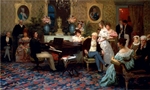 Siemiradzki, Henryk - Chopin Playing the Piano in Prince Radziwill's Salon
