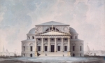 Quarenghi, Giacomo Antonio Domenico - Facade of the Stock Exchange Building in Saint Petersburg