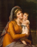 Vigée Le Brun, Louise Élisabeth - Portrait of Baroness Anna Sergeyevna Stroganova (1765-1824) with Her Son